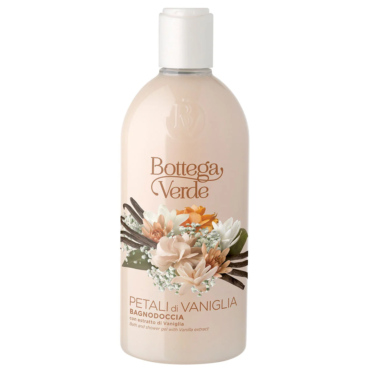 Gel de dus cu extract de vanilie Petali di Vaniglia, 400ml, Bottega Verde