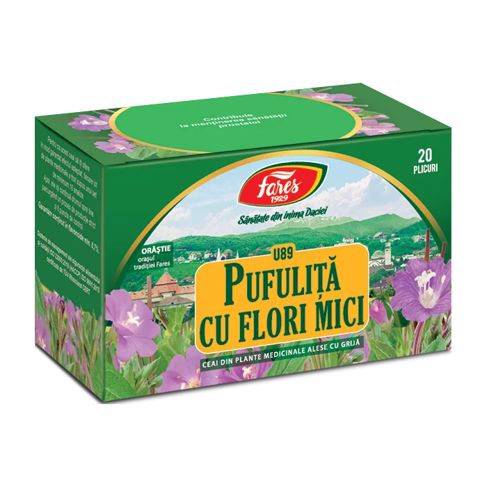 Ceai pufulita cu flori mici U89, 20 plicuri, Fares