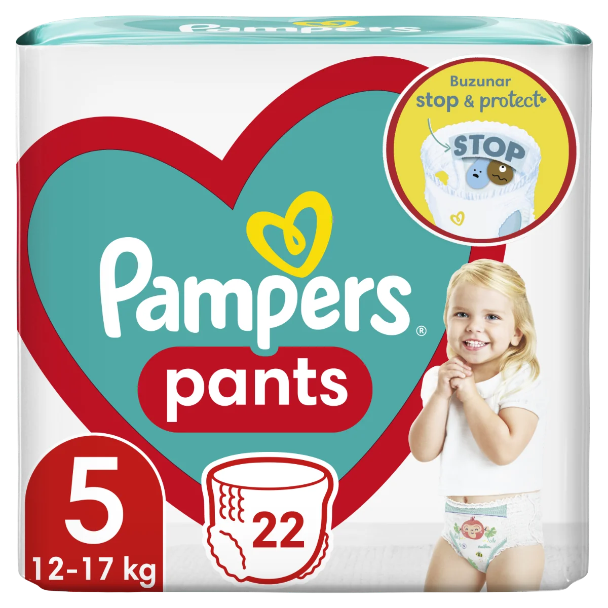 Scutece Active Baby Pants  12-17 kg, Marimea 5, 22 bucati, Pampers