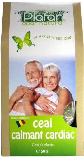 Ceai medicinal calmant cardiac, 50g, Plafar