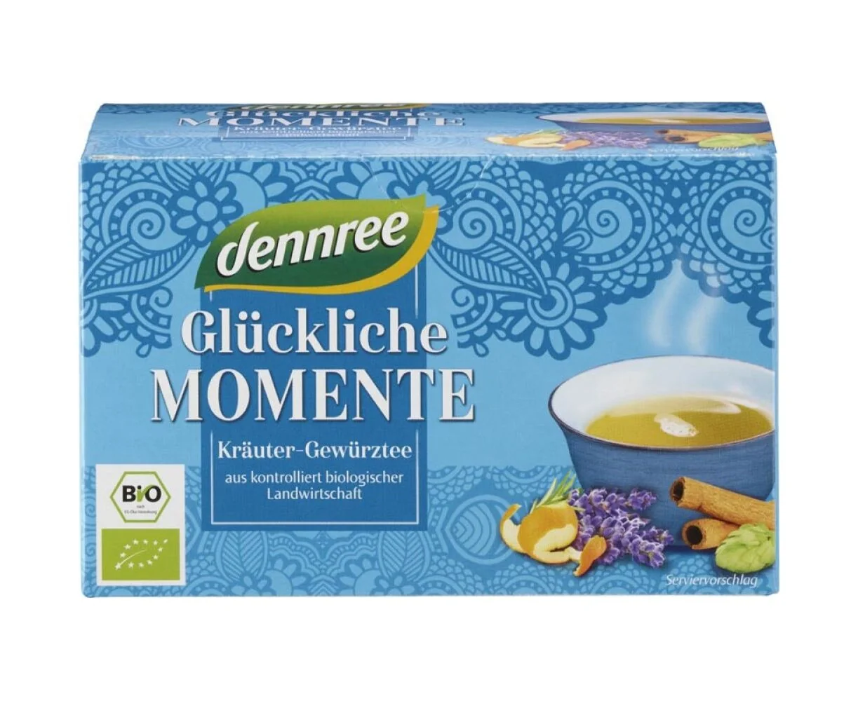 Ceai bio momente fericite 20 plicuri, 40g, Dennree