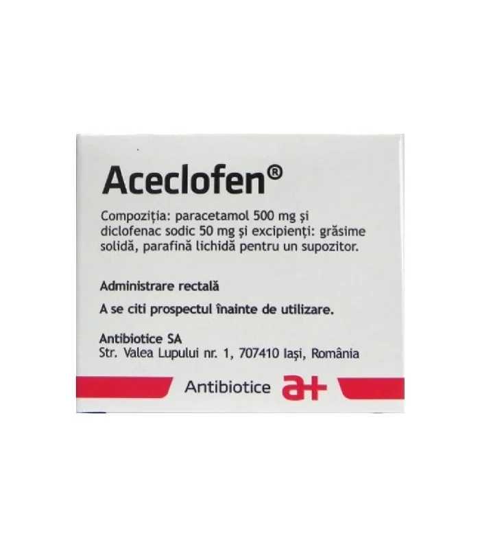 Aceclofen, 6 supozitoare, Antibiotice