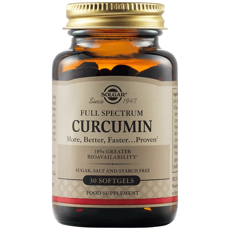 Curcumin spectru complet, 30 capsule, Solgar 