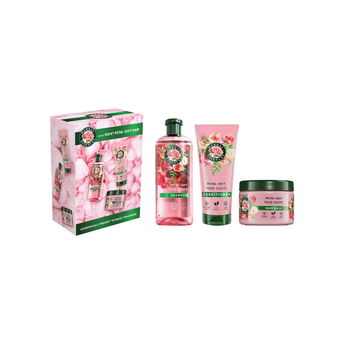 Set pentru femei Rose Scent Petal Soft, Herbal Essences