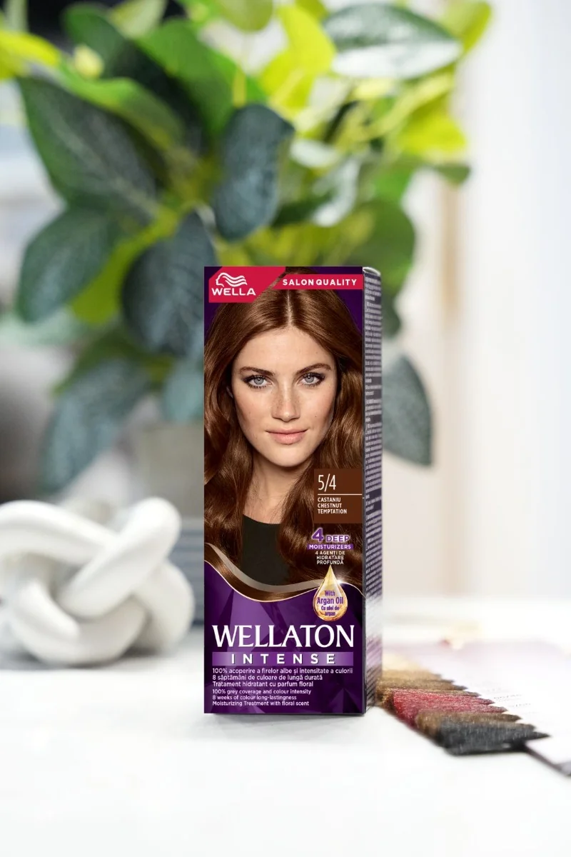 Vopsea de par permanenta Castaniu 5.4 Wellaton, 110ml, Wella 