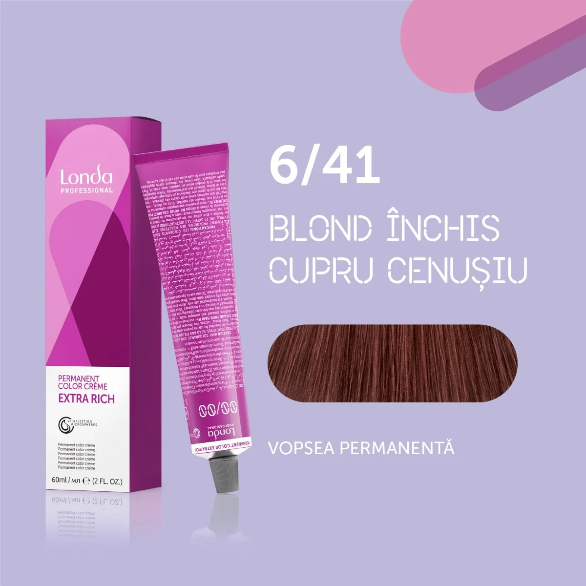 Vopsea permanenta 6/41 Extra Rich, 60ml, Londa Professional 