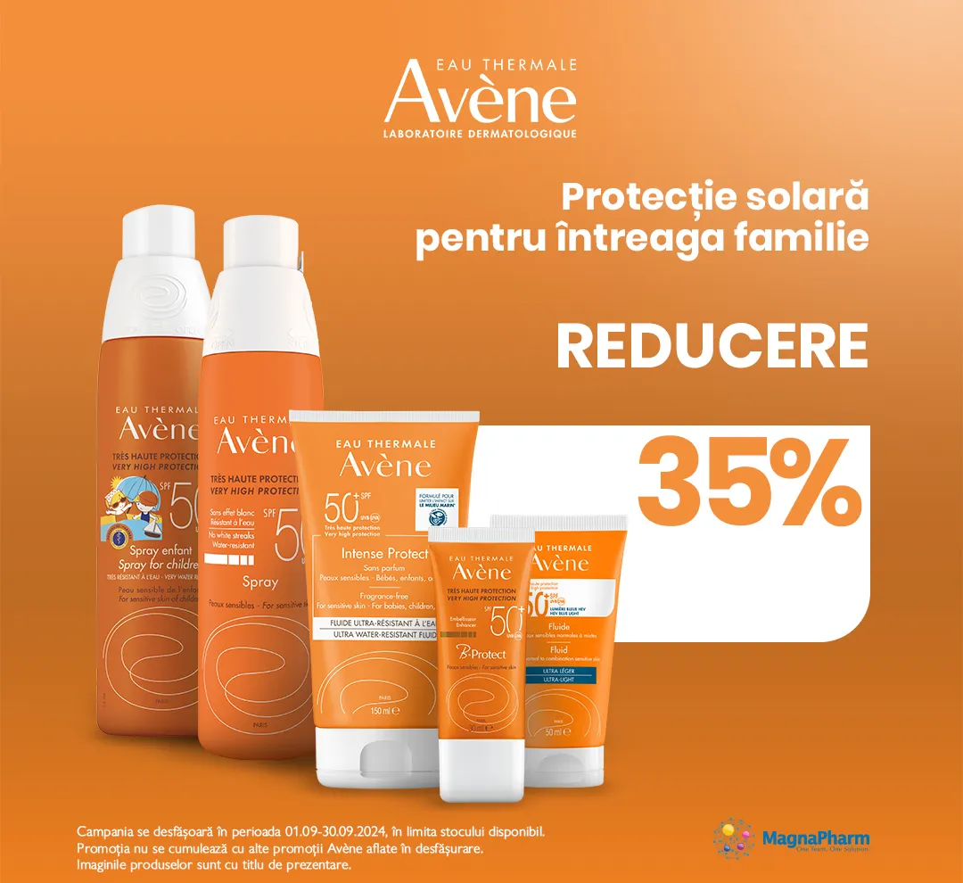 Ofertele lunii septembrie, octombrie 2024 Avene SPF