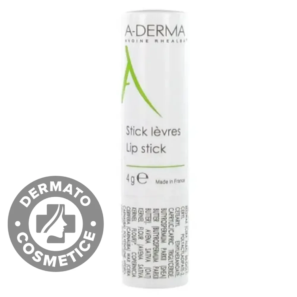 Stick de buze hidratant, 4g, A-Derma