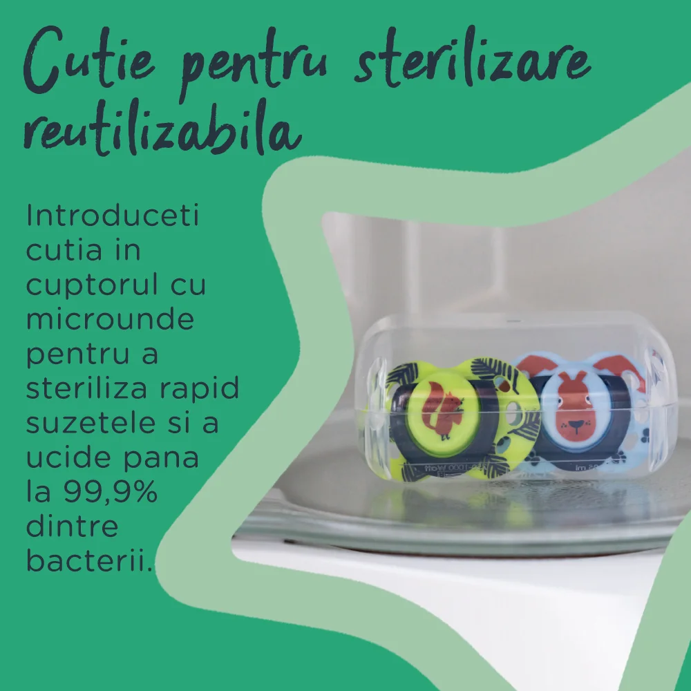 Suzeta ortodontica pentru 18-36 luni Fun Albastru/Verde 2 bucati, Tommee Tippee 