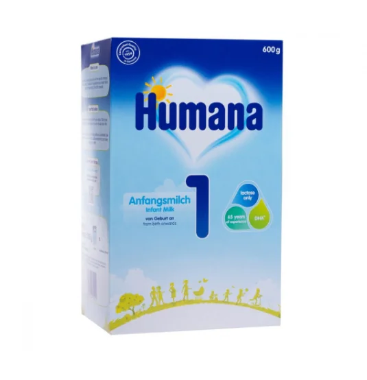 Lapte praf nr.1, 600g, Humana