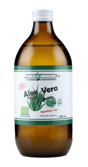 Suc Aloe vera micropulpa pur bio, 500ml, Health Nutrition