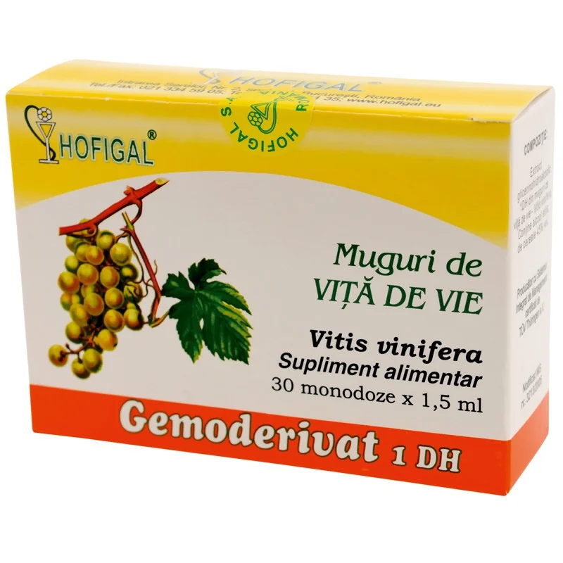 Muguri de vita de vie Gemoderivat, 30 monodoze x 1.5ml, Hofigal