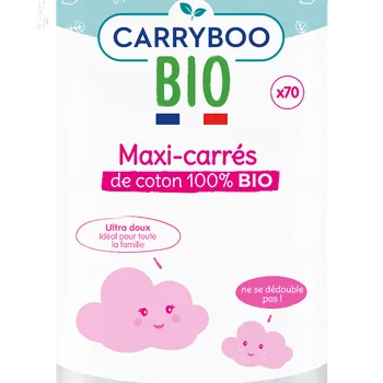 Carryboo Maxi Carrés Coton Bio 70 carrés