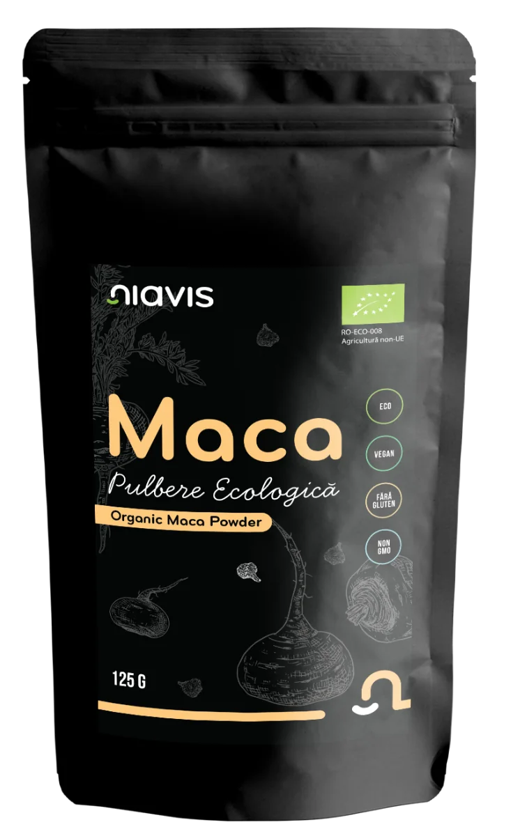 Maca Pulbere ecologica, 125g, Niavis