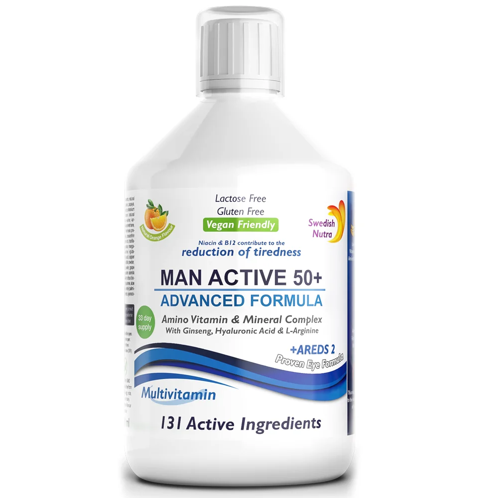 Multivitamine Man Active 50+, 500ml, Swedish Nutra