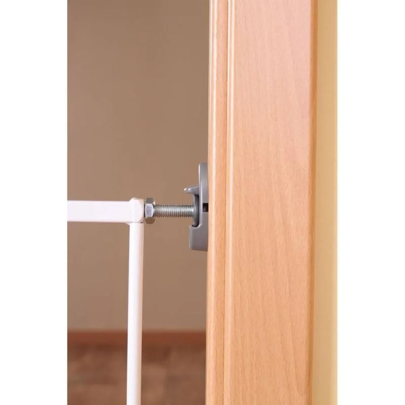 Poarta extensibila montaj pe perete Basic 68-106cm Metal alb Simple-Lock 46101, 1 bucata, Reer 