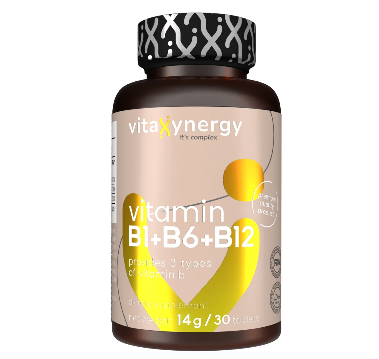 Vitamina B1+B6+B12, 30 tablete, Vitaxynergy