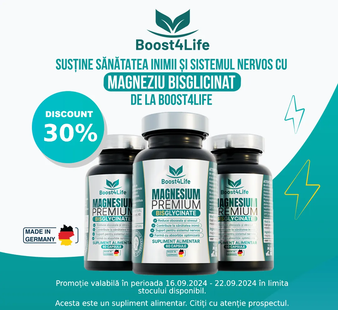 Max Deals Septembrie 2024 Boost 4 life Magneziu