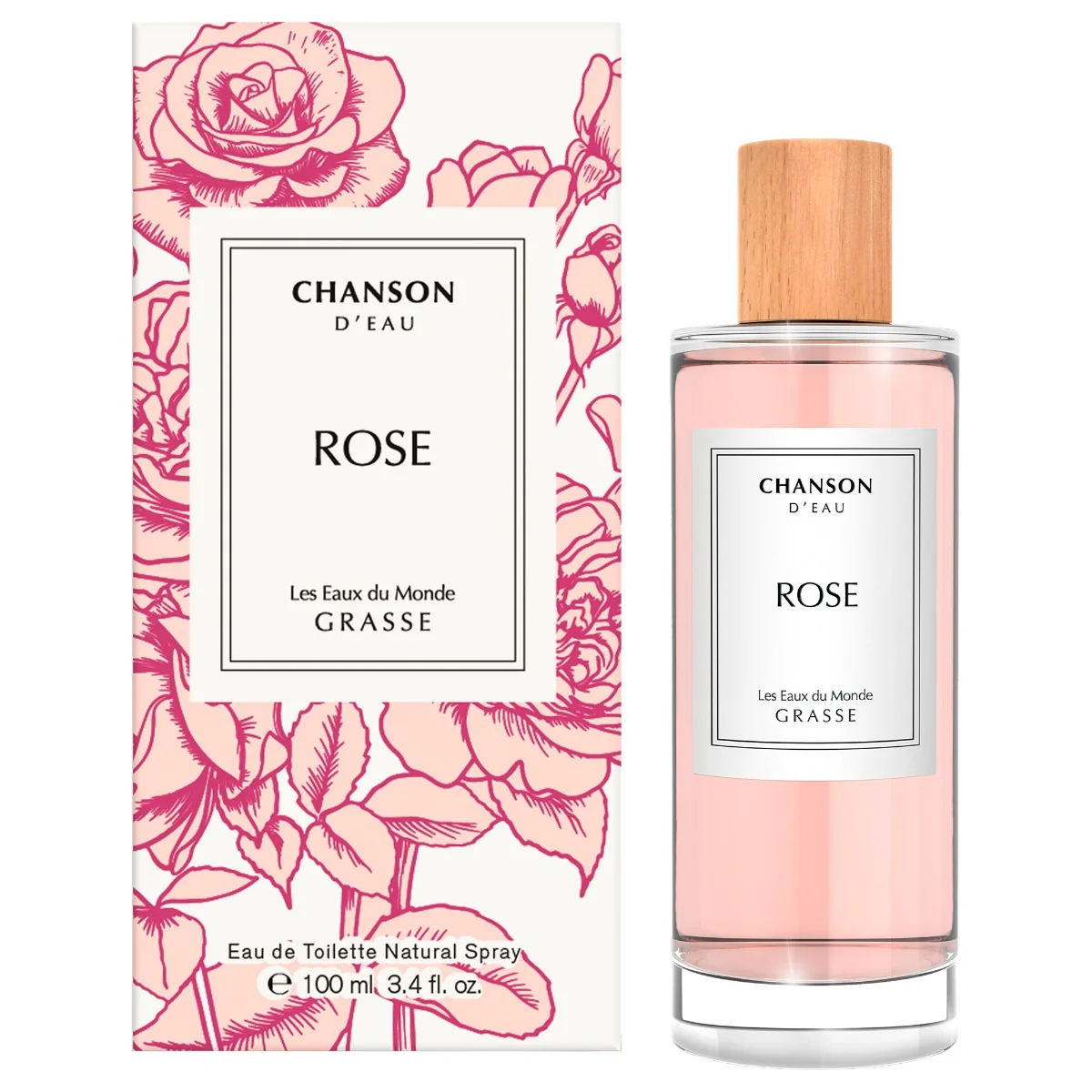 Apa de toaleta Rose, 100ml, Chanson D'Eau