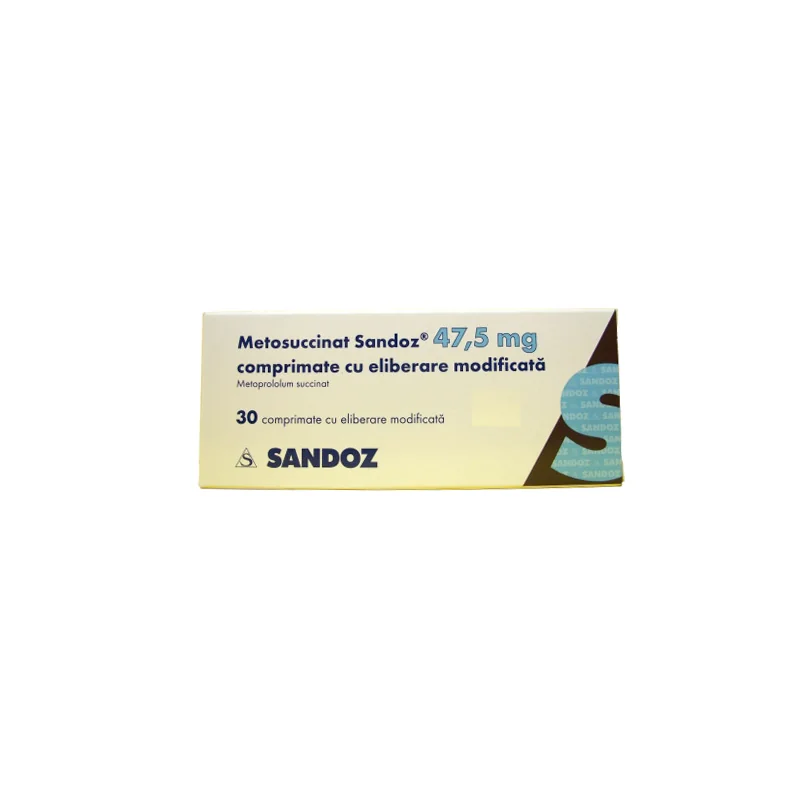 Metosuccinat 47.5mg, 30 comprimate cu eliberare modificata, Sandoz 