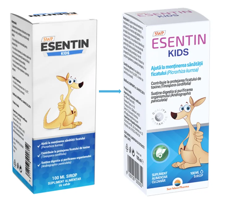 Sirop Esentin Kids, 100ml, Sun Wave Pharma