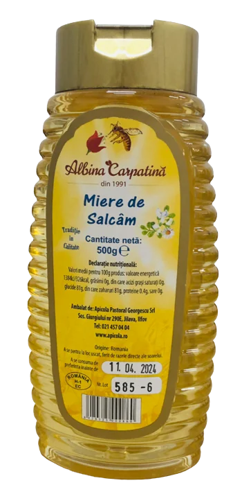 Miere salcam, 500g, Apicola