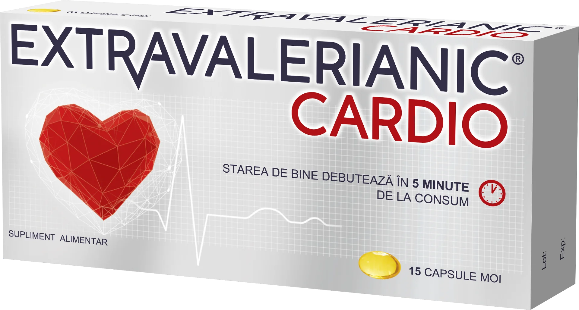 Extravalerianic Cardio, 15 capsule moi, Biofarm