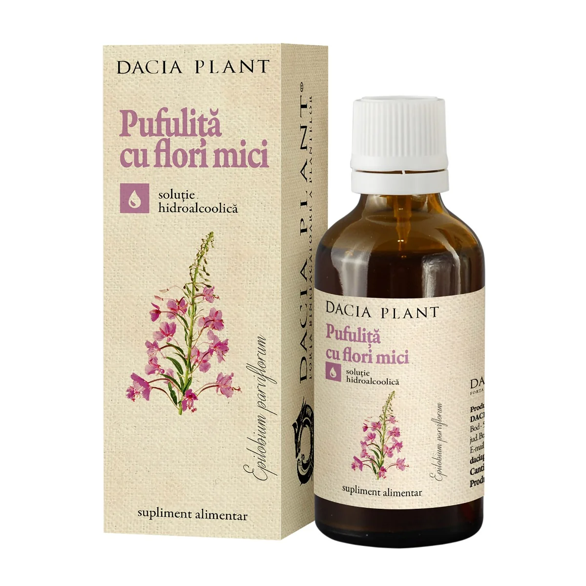 Tinctura de pufulita cu flori mici, 50ml, Dacia Plant