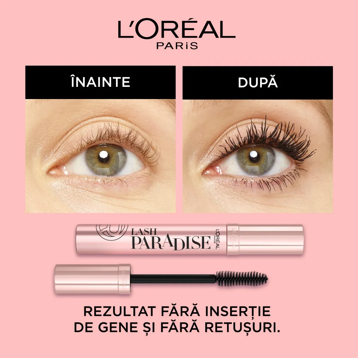 Mascara pentru volum Lash Paradise 02 Intense Black, 6.4ml, L'Oreal Paris 