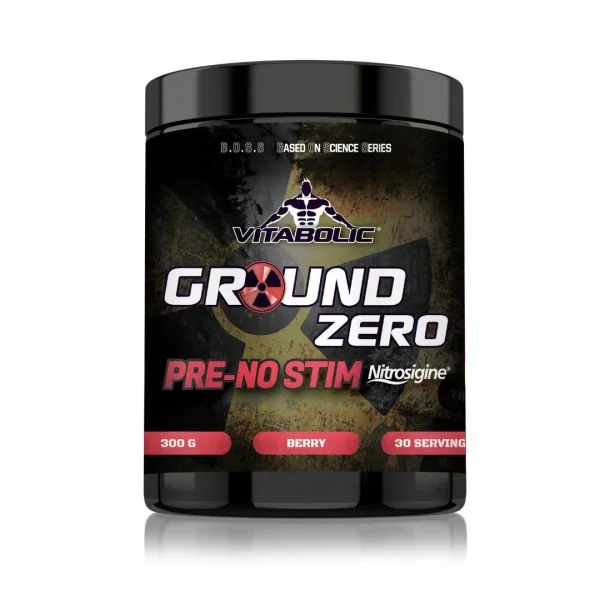 Ground Zero NO-Stim Nitrosigine Berry, 300g, Vitabolic