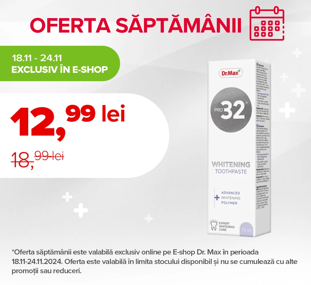 Ofertele saptamanii 18-24 noiembrie 2024 pasta de dinti pro32