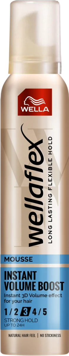 Spuma pentru par cu grad de fixare 3 Instant Volume Boost Wellaflex, 200ml, Wella