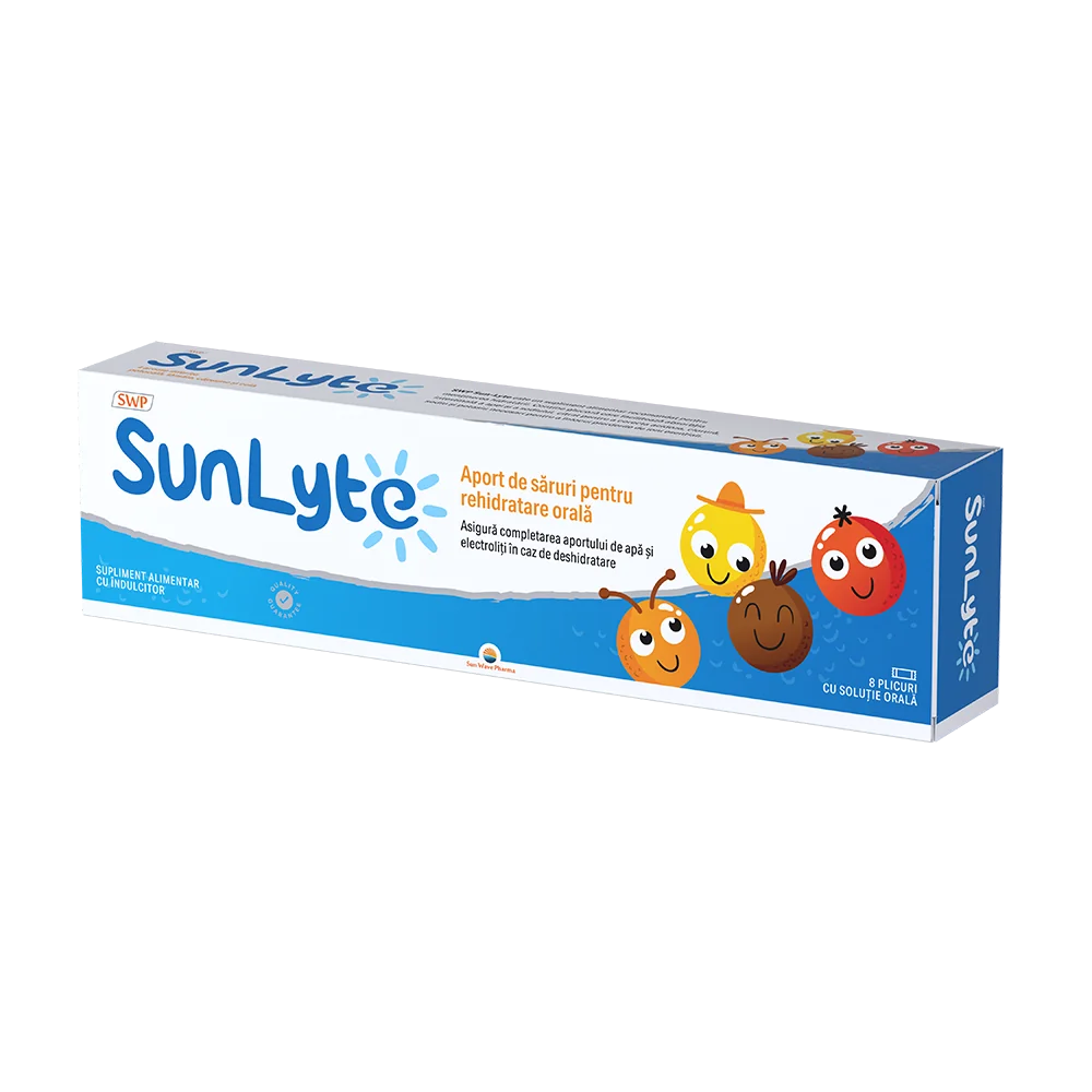 Sun-Lyte saruri de rehidratare, 8 plicuri, Sun Wave Pharma