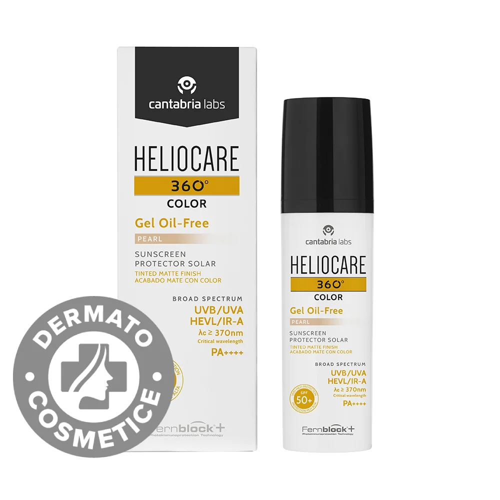 Gel fotoprotector Heliocare 360º cu SPF50+, 50ml, Cantabria Labs