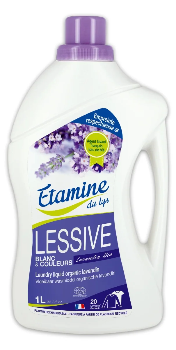 Detergent bio pentru rufe albe si colorate cu parfum de lavanda, 1000ml, Etamine