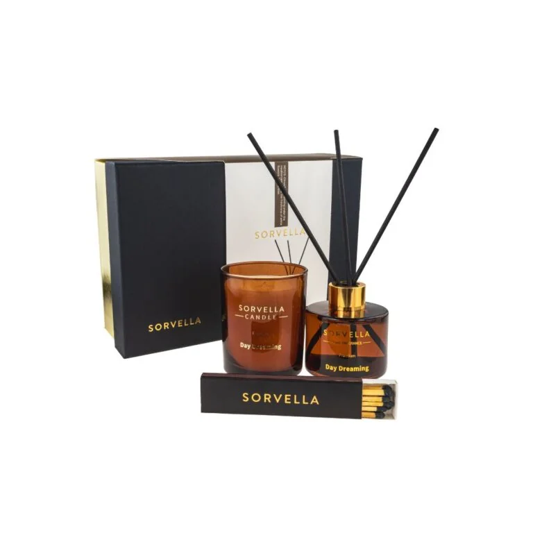 Set Aromatizator 120ml + Lumanare parfumata 170g Day Dreaming, Sorvella 