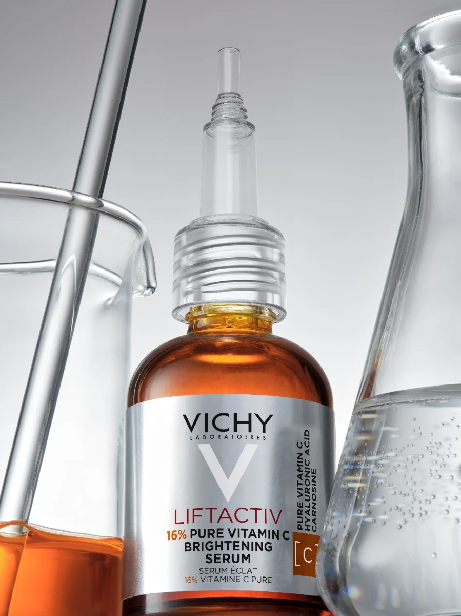 Serum cu 16% Vitamina C Pura cu efect de luminozitate Liftactiv Supreme, 20ml, Vichy 