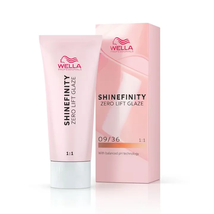 Vopsea demi-permanenta Shinefinity Zero Lift Glaze 09/36 Vanilla Glaze, 60 ml, Wella Professionals 