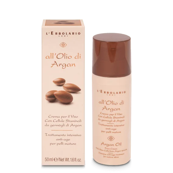 L'Erbolario Crema faciala cu celule stem si ulei de argan, 50ml