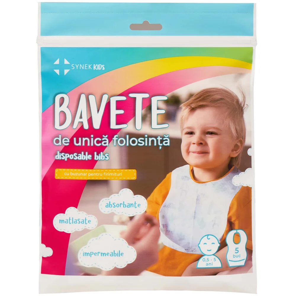 Bavete de unica folosinta 0.5 - 5 ani, 5 bucati, Synek