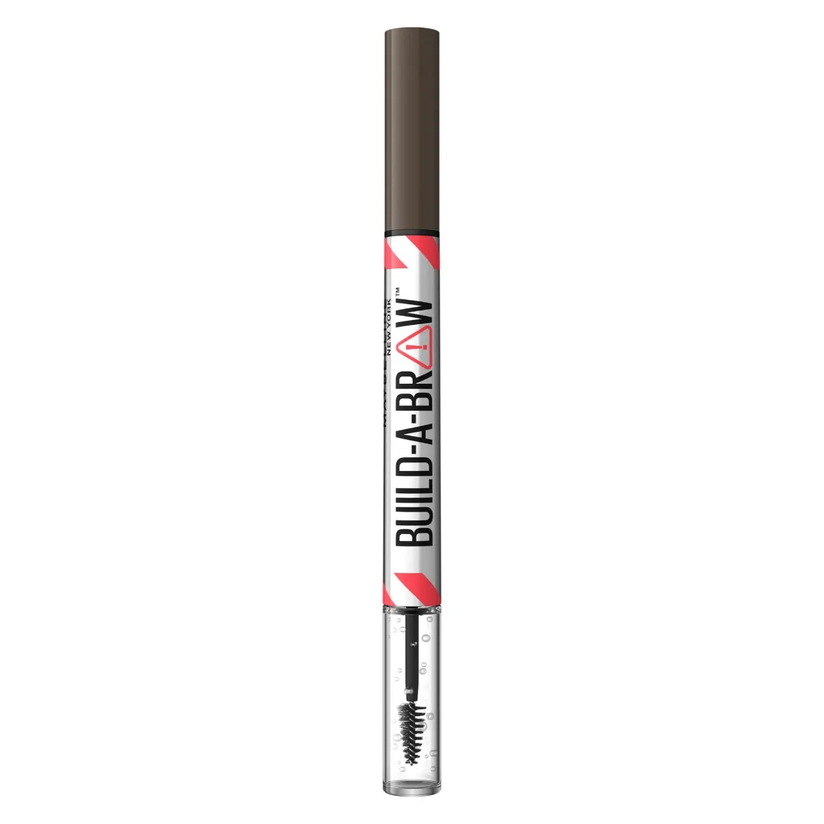 Marker de sprancene si gel de fixare 2 in 1 262 Black Brown Build a Brow, 1.4g, Maybelline 