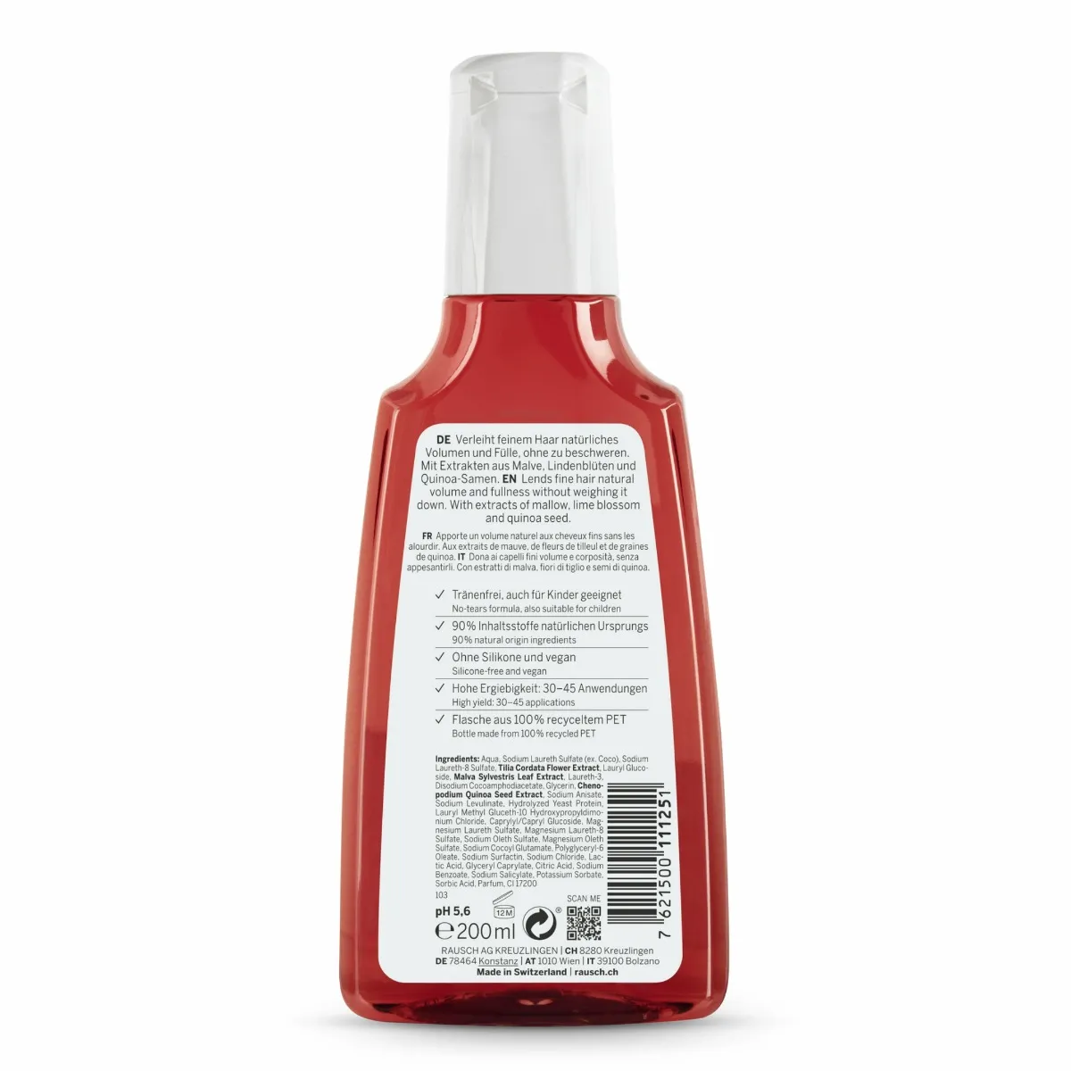 Sampon pentru volum cu nalba, 200ml, Rausch 