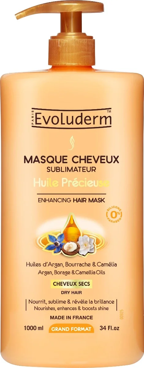 Masca pentru par reparatoare Huile Précieuse, 1000ml, Evoluderm