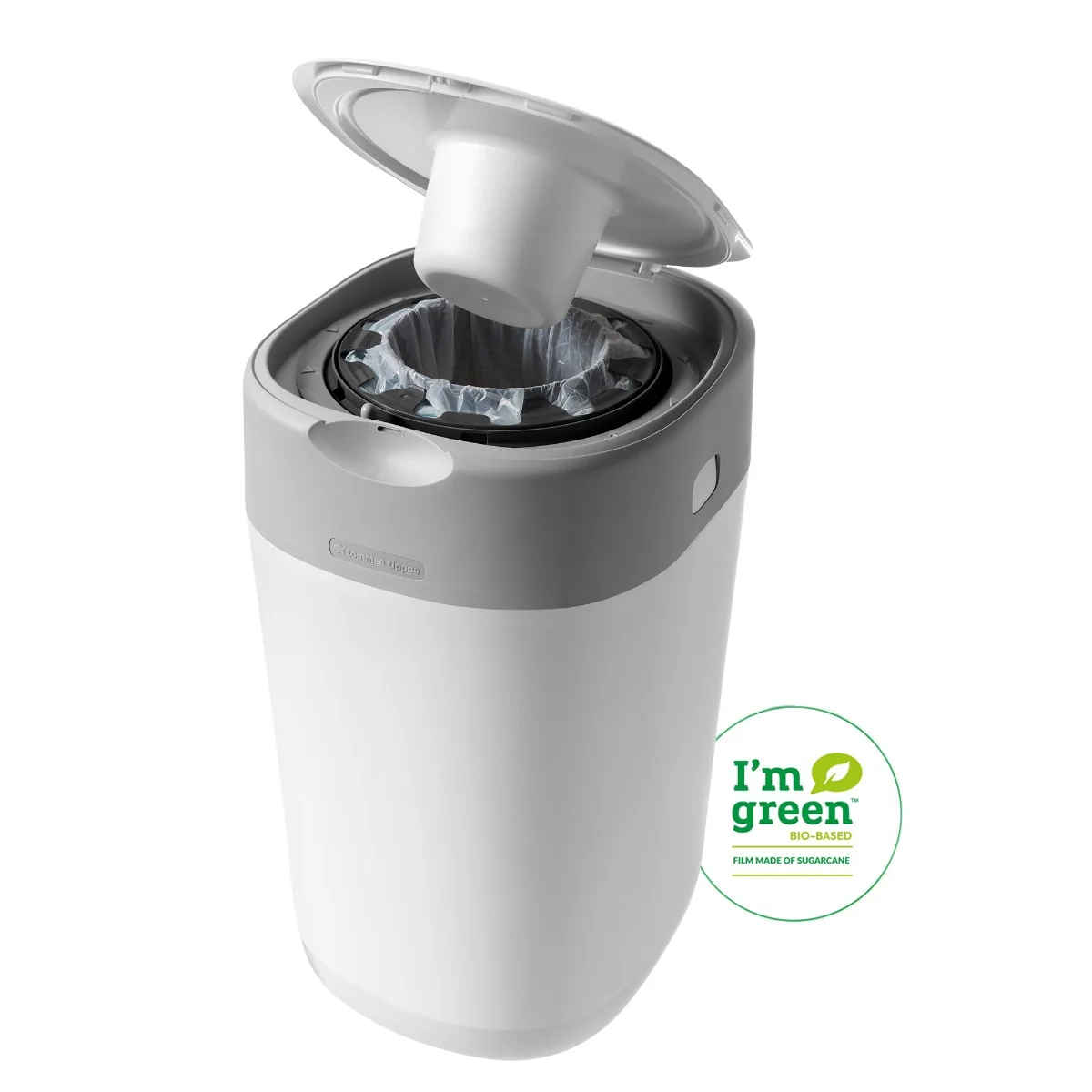 Cos pentru scutece Sangenic Twist&Click alb/gri, 1 bucata, Tommee Tippee