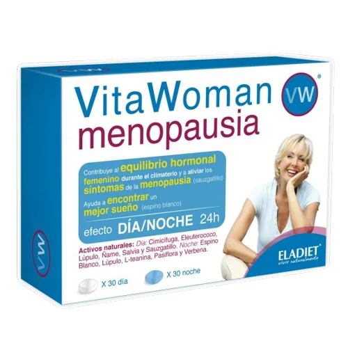 Supliment pentru ameliorarea simptomelor menopauzei Vitawoman Menopause, 60 capsule, Eladiet