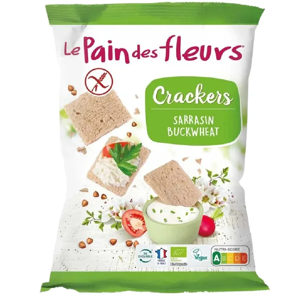 Crackers ecologici cu hrisca fara gluten, 75g, Le Pain des Fleurs