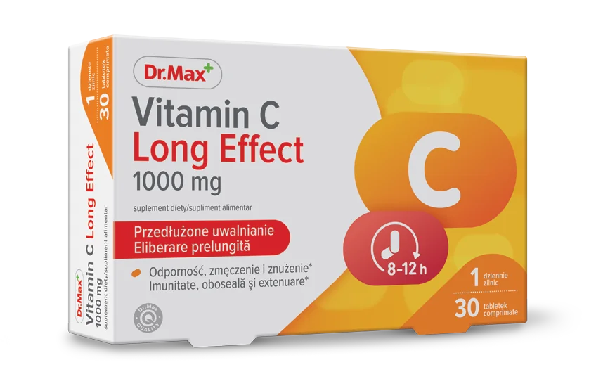 Dr. Max Vitamina C Long Effect, 30 comprimate eliberare prelungita 