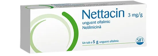 Nettacin 3mg/g unguent oftalmic, 5g, Sifi 