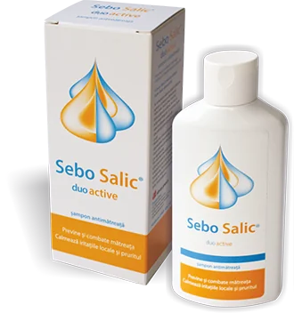 Sampon antimatreata Sebo Salic Duo Active, 125ml, Slavia Pharm