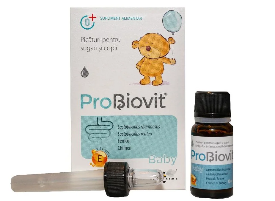 ProBiovit Baby Picaturi cu probiotice pentru copii, 10ml, Apipharma